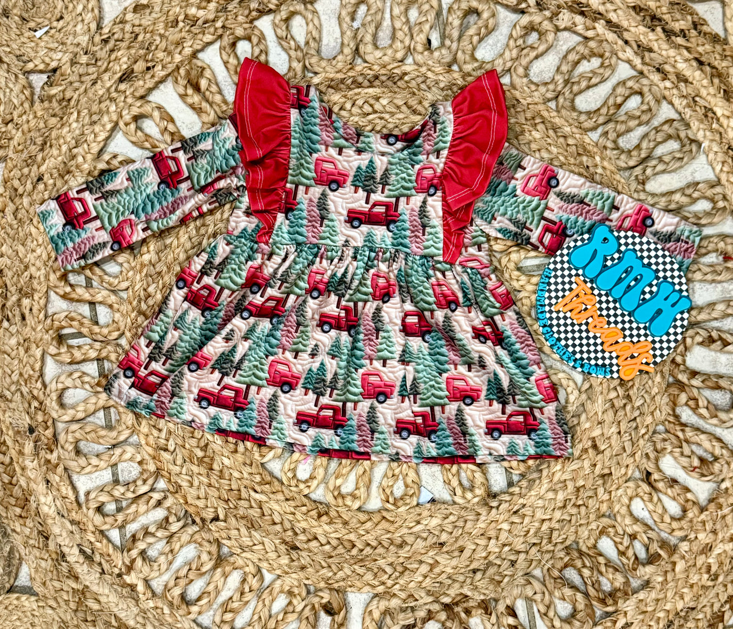 6-9m christmas trucks peplum