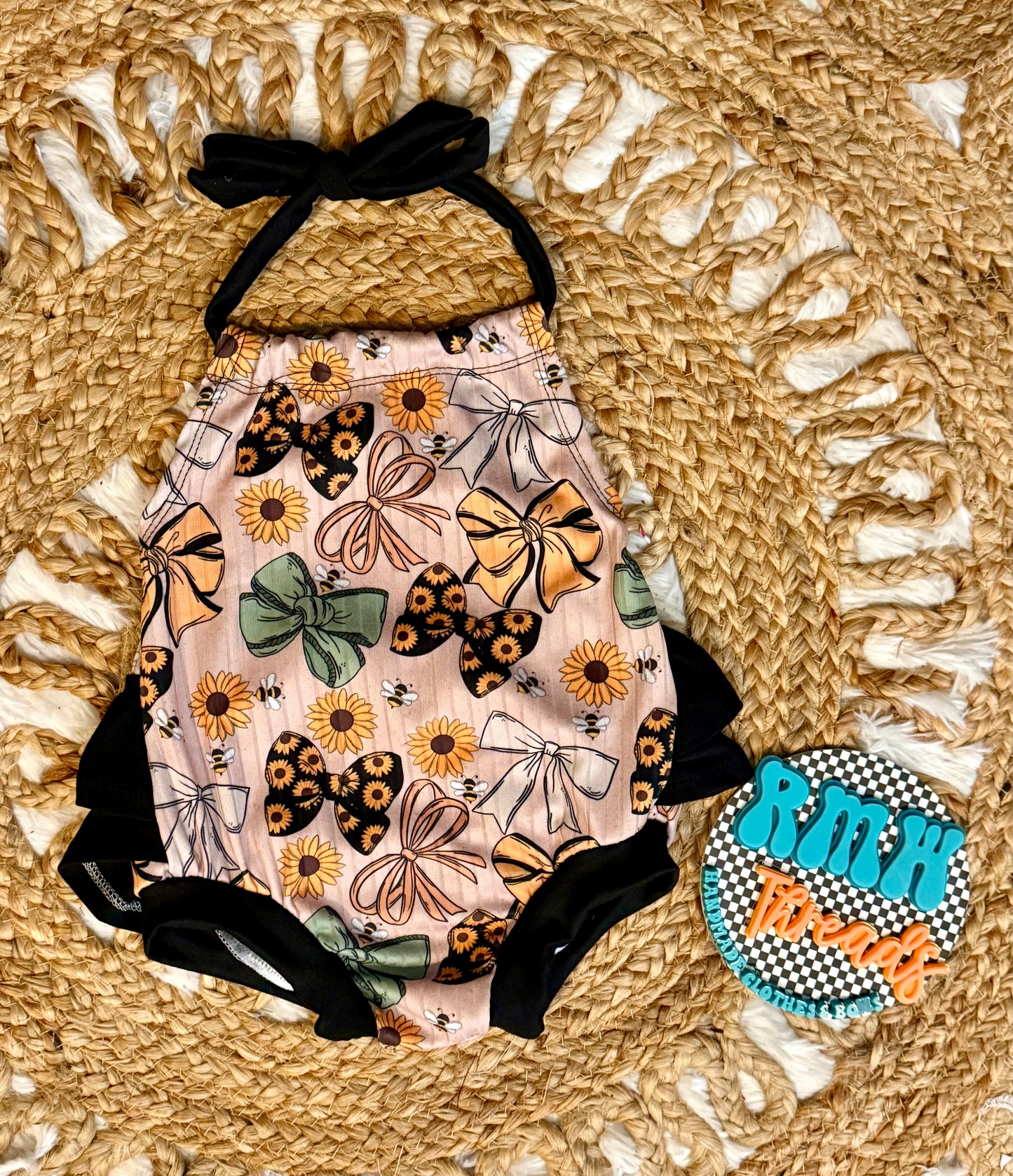 Ruffle butt bubble romper